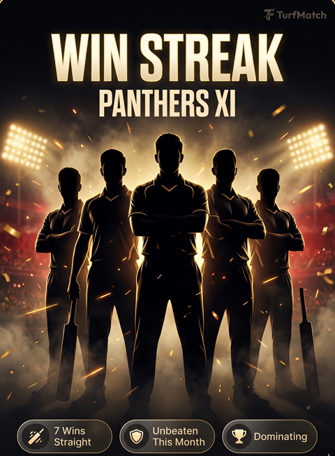 Win Streak — Panthers XI, 7 wins straight, unbeaten this month, dominating